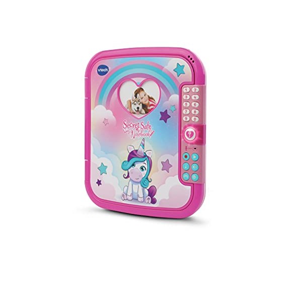 VTech Pink Secret Safe Notebook,Interactive Kids Journal, Secret Diary with