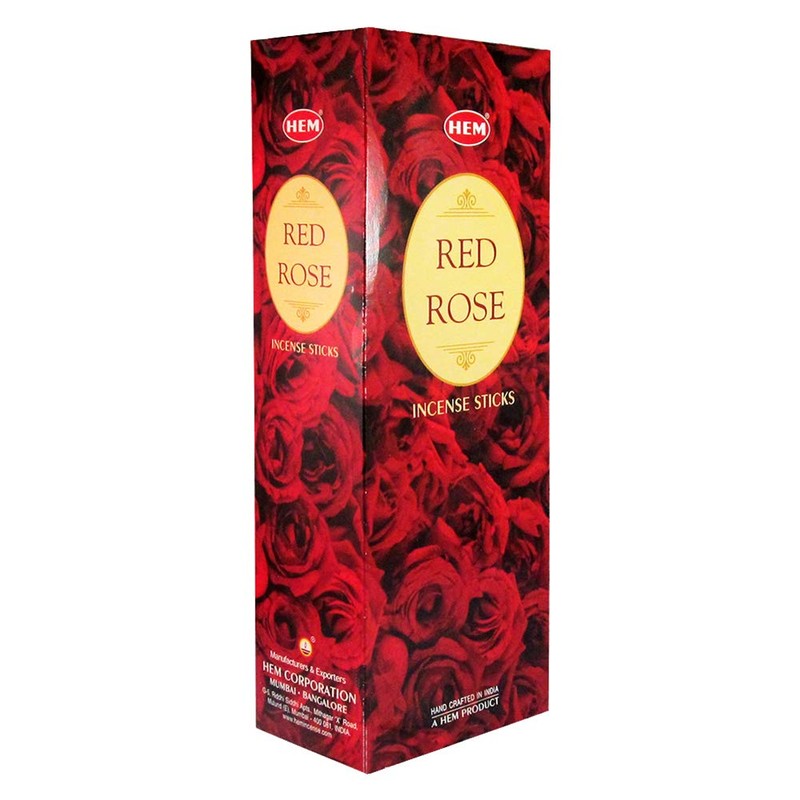 Red Rose Incense Sticks and Incense Stick Holder Bundle Insence