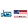 Love Like Jesus God Bless American Flag Light Blue Black