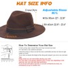Ruphedy Fedora Hats for Men Women Wool Wide Brim Felt