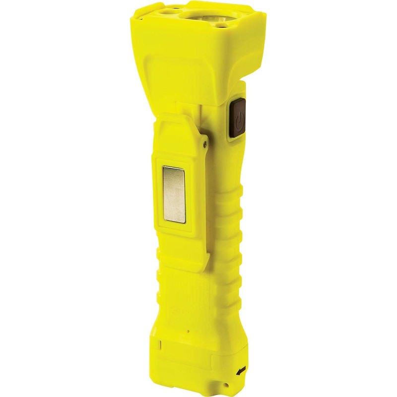 Pelican 3415 Right Angle LED Flashlight with Magnetic Clip (Yellow)