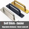 Warewell Adhesive Handles for Cabinet, Drawer, Door, 4 Pack, 5