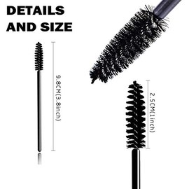 Set de 50 Cepillo Cejas Desechable Cepillos de Pestañas Cepillo de Pestañas Disposable Eyeshadow Brushes Desechable Cepillos de Pestañas Para Pestañas