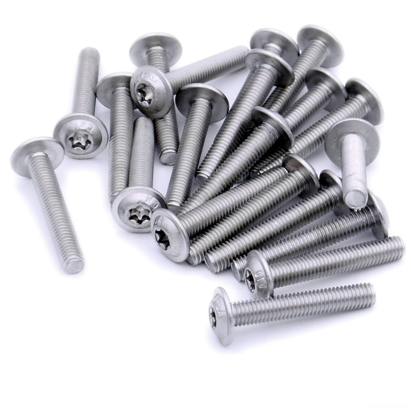 M5 (5mm x 22mm) Flanged TX Socket Button Machine Screw
