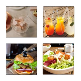 15 Pcs Metal Stainless Steel Cocktail Toothpicks, Stainless Steel Cocktail Martini Picks, Metal Cocktail Skewers, Appetizer Skewers Stainless Steel, Cocktail Skewers Cleanable and Reusable