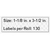 Genuine Seiko SLP-1RLC Clear Address Labels for Seiko SLP620, SLP-620