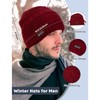 3-Pieces Winter Beanie Hats, Scarf and Touch Screen Gloves Set