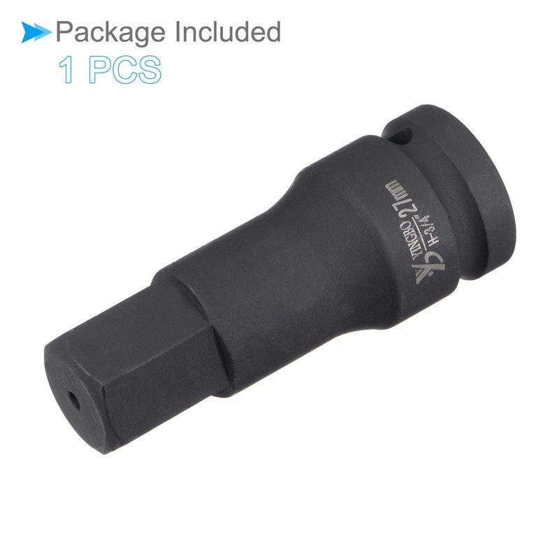 CoCud Impact Hex Bit Socket, 27mm Hex Bit 3/4" Square