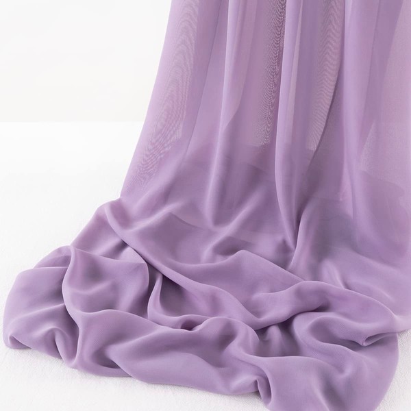 Light Purple 5 Yards 60" Wide Sheer Fabric Chiffon Fabric