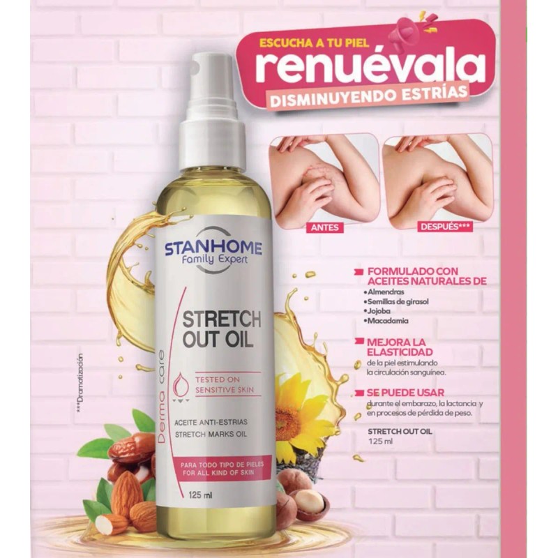 Stanhome Aceite Anti-estrias Stretch Out Oil 125 Ml Vainilla