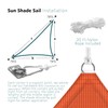 ECOOPTS 15'x25'x29' HDPE Sun Shade Sail Right Triangle Canopy Shades