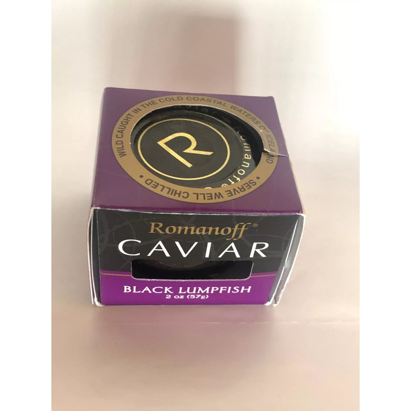 Romanoff WILD CAUGHT ROMANOFF BLACK LUMPFISH CAVIAR 2 oz SEAFOOD