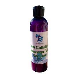 Anti Cellulite Massage Gel with Caffeine,Grapefruit & Juniper Berry, Key Lime Pie Scent, By Kym's Diva Stuff
