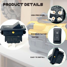 NPSNGSJY 5140058-09 Vacuum Switch Fit for DeWalt Vacuum DCV580 DCV581H DC500 DC500K DC020