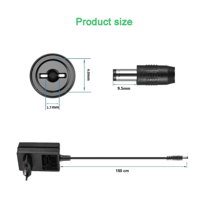 MyVolts 9V EU Power Supply Compatible with Korg Wavedrum Drum