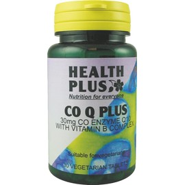 Health Plus Co Q Plus Energy and Antioxidant Supplement With B Vitamins - 30 Tablets