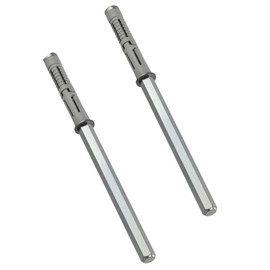 Gedotec Shelf Support Invisible Shelf Support – Pack of 2 Shelf Brackets | Titanium Midi | Wall Shelf Holder | Load Capacity 25 kg per Pair | Steel Shelf Support for Wall Mounting | Heavy-Duty Shelf