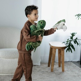 The Petting Zoo Conservation Sea Turtle Stuffed Animal, Gifts for Kids, Wild Onez Ocean Animals, Sea Turtle Plush Toy 14 inches