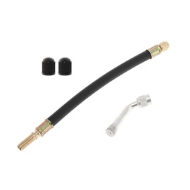 Motoforti 1set 135 Degree Copper Tire Valve Extension with Durable Plastic 210mm Tyre Valve Inflation Adapter for Car Motorcycle RV Truck Bike