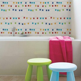 RoomMates RMK11340RL Red Lanterns Peel and Stick Wallpaper