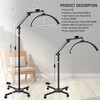 VIHOSE Half Moon Light LED Floor Lamp with Cool and