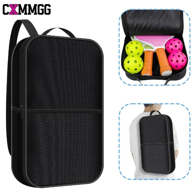 Toolzia Pickleball Paddle Bag Lightweight Case for Paddles Balls and