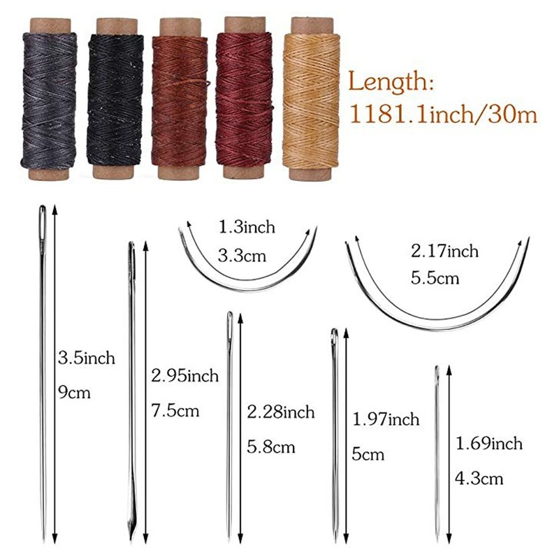 Leather Working Kit DIY Making High Carbon Steel Wooden Handles