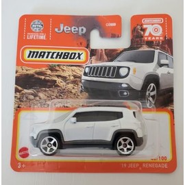 Matchbox 2023 - '19 Jeep Renegade White 40/100 (Short Card) HLD20