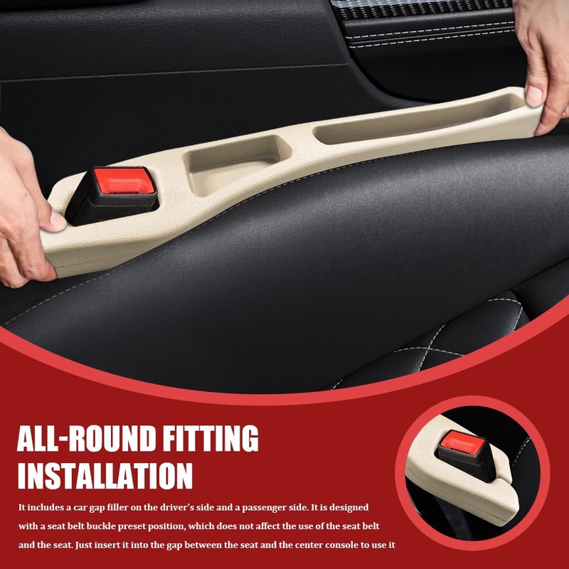 HQRNYP 2PCS No Drop Seat Guard, Car Seat Gap Filler,