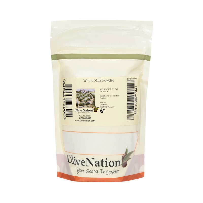OliveNation Dry Whole Milk Powder for Baking & Confectionery, 26%