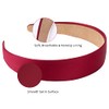 Wecoe 10 Pack Satin Headbands 1.3 Inch Wide Headband Girls