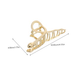 Vaguelly Metal Snake Hair Claw Clip for Women Large Non-Slip Decorative Hair Clamp Suitable for Everyday Use and Special Occasions