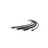 Belkin Dual-Head DP to DP KVM Combo Cable, 6'