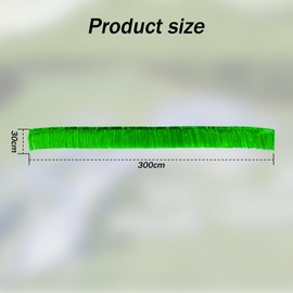 Yuragim Pack of 6 Green Tinsel Garland, Single Strip 3 m x 30 cm Metallic Fringe Banner Garlands Wall Hanging Decoration Foil Fringe Garland for Christmas Birthday Carnival Wedding Party Decoration