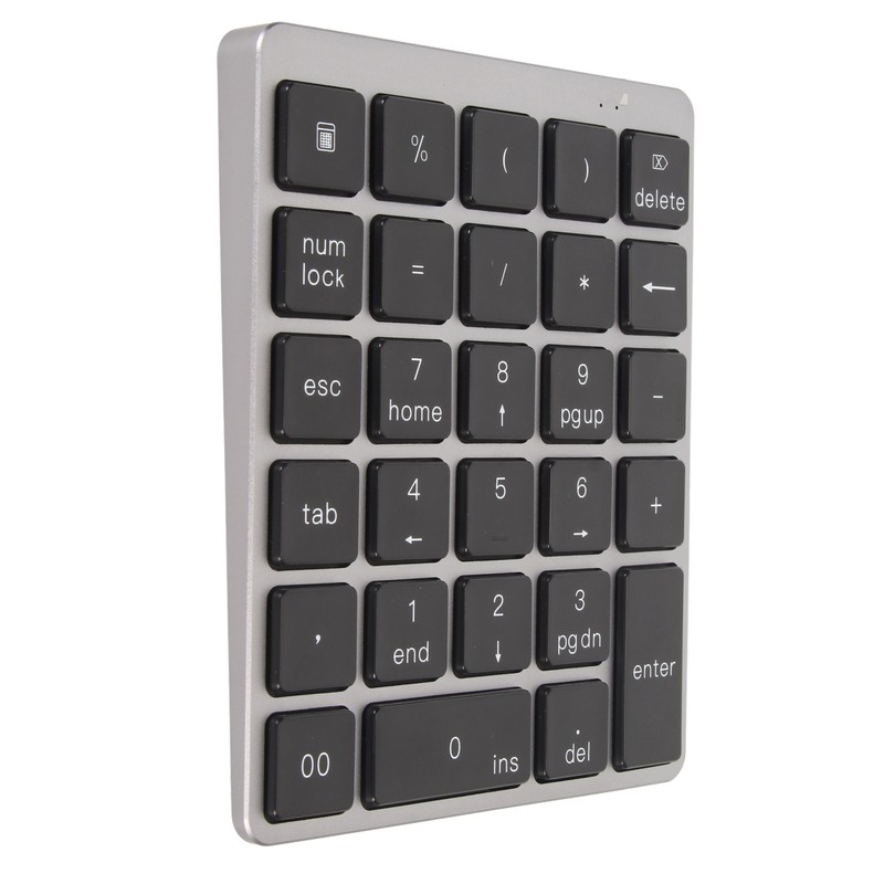 Numeric Keyboard Mini USB Rechargeable Wired 28 Keys Thin Portable