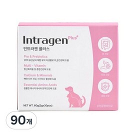 Intragen Plus pet nutrition, 2g, intestinal health lactic acid bacteria, 90 pcs / 인트라젠 플러스 반려동물 영양제, 2g, 장건강유산균, 90개