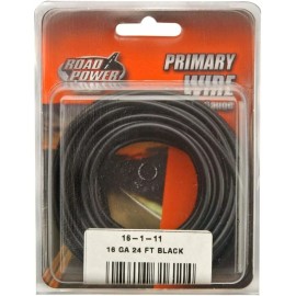 Coleman Cable Primary Wire 24ft. L Blk Carded