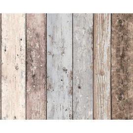 CONCORD WALLCOVERINGS ™ Sample Textured Wallpaper Wooden Planks, 855039