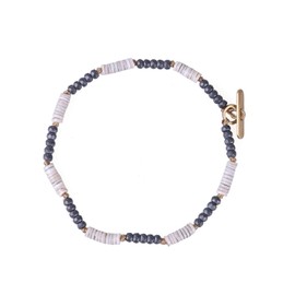 KELITCH Women Friendship Bracelets Miyuki Beads Bracelets Punk Charm Bangles for Men (Black)