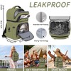 Cooler Backpack,Insulated Backpack Cooler Leakproof Double Deck Cooler Bag for