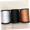 VILLFUL 3 Rolls Sewing Thread Black White Brown Tailoring Line