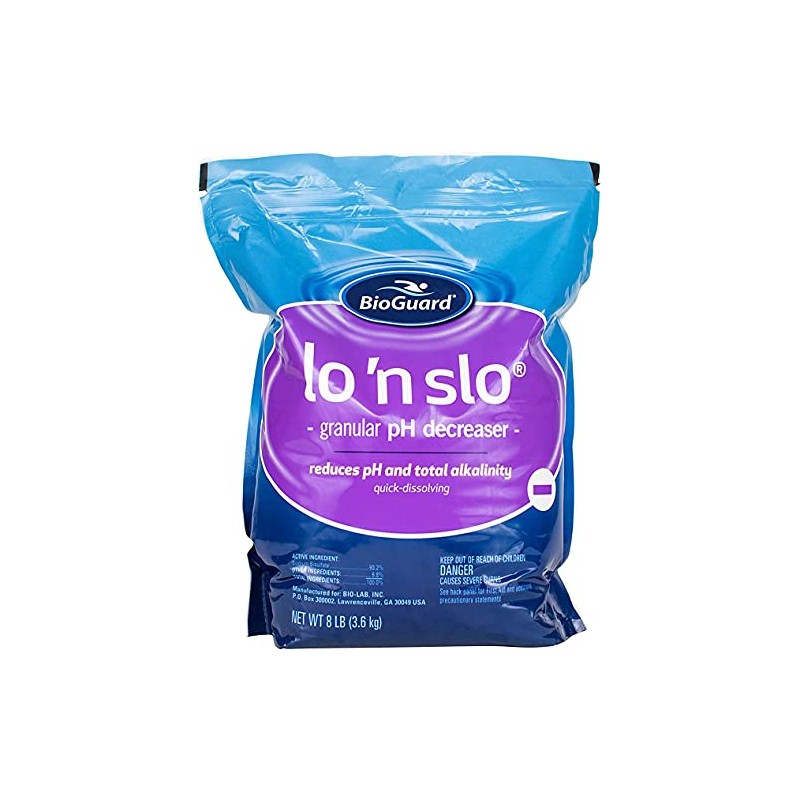 BioGuard Lo 'N Slo, 8 lb, Granular pH Decreaser, Total