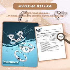 Diamday Pack of 10 Gold Chunky Rings for Women 14 Carat Gold Stainless Steel Adjustable Stackable Rings Sets Dome Thick Braided Twisted Trendy Knuckle Thumb Finger Rings, Stainless Steel