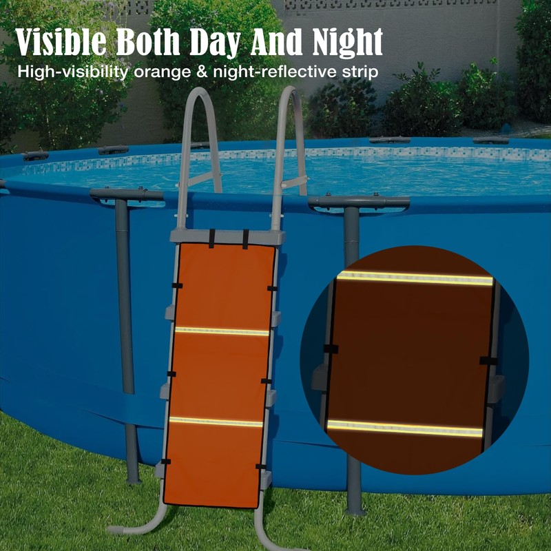 Safety Pool Ladder Guard for Kids,19.7 X 49.2in Pool Ladder