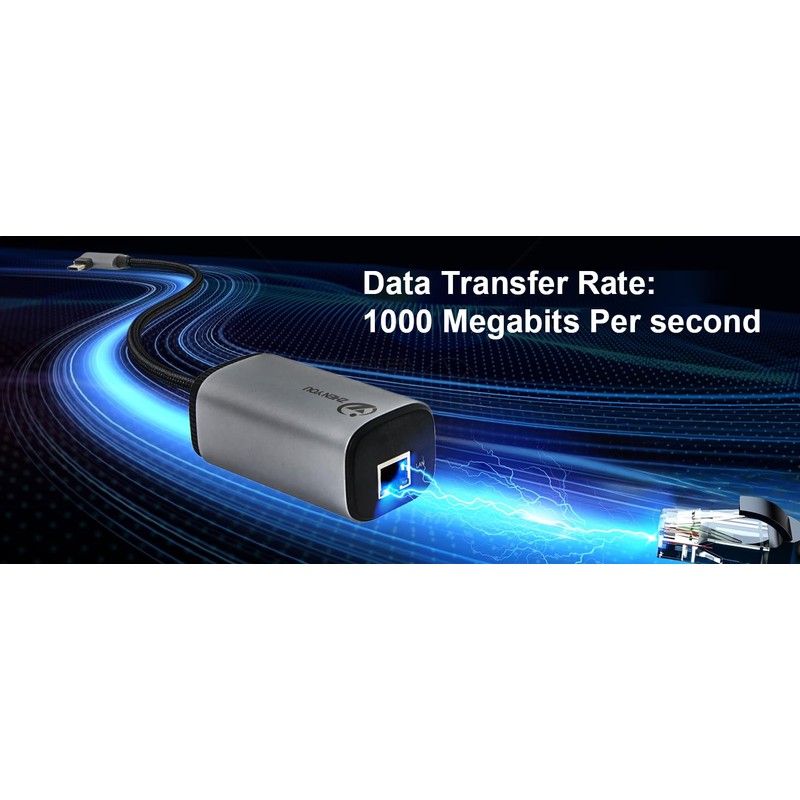 NP Type-C to Gigabit PoE Converter, POE Ethernet Adapter gigabit