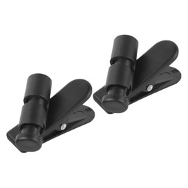 Operitacx 2Pcs Microphone Cord Clamps Durable Earphone Wire Organizers Black Clips for Headset Cable Management for Running Hiking Everyday Use