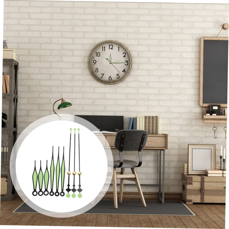 Mipcase 30 Sets Glow The Dark Clock Hands Kit of