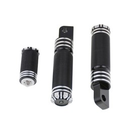 HDBUBALUS Motorcycle Accessories Footrest Foot Pegs And Shifter Peg Fit for Harley Sportster Touring Dyna Softail Custom-Black