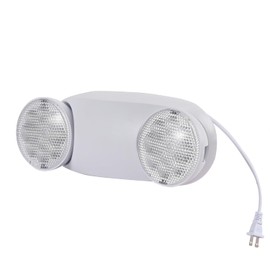 Apmeetlux LED Emergency Lights with Battery Backup Commercial Emergency Light Fixtures for Business Home Power Failure Outage Exit Sign Lighting with Plug in Cord AC85-277V 200lm 4Hours