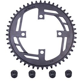 PROWHEEL 32T/34T/36T/38T/40T/42T/44T/46T/48T Chainring 104BCD Round Narrow Wide Single Bike Chainring for 9/10/11/12-Speed,MTB,e-Bike,Electric Bicycle,Road Bike,City Bike,Folding Bike,BMX